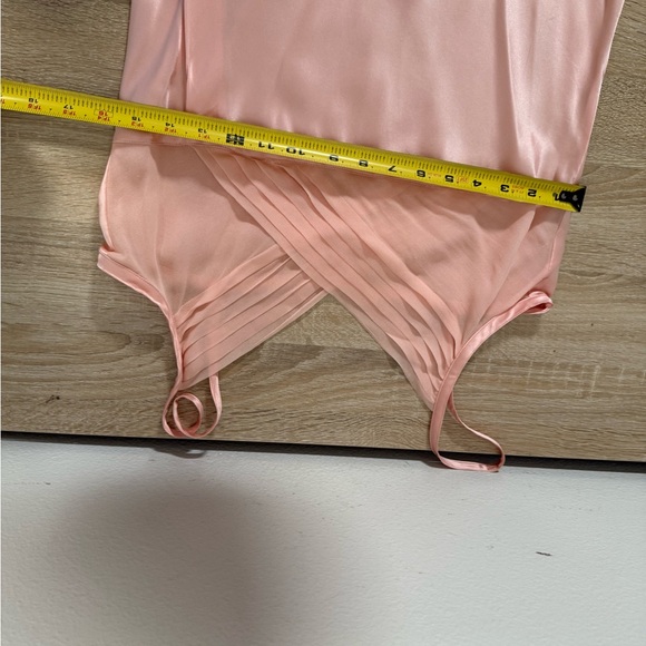 Vintage Victoria’s Secret 100% SIilk Pink Babydoll Slip Dress Women’s Sz M - Picture 6 of 9